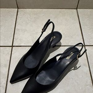 Michael Kors Black Slingback Heels